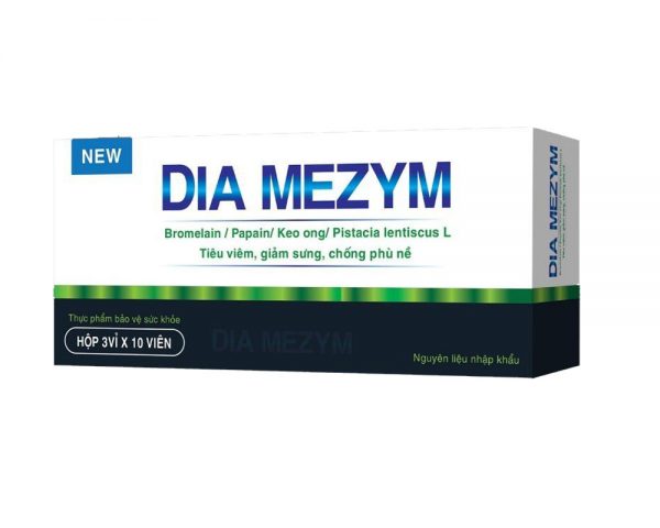 Dia Mezym - Tiêu viêm, giảm sưng, chống phù nề
