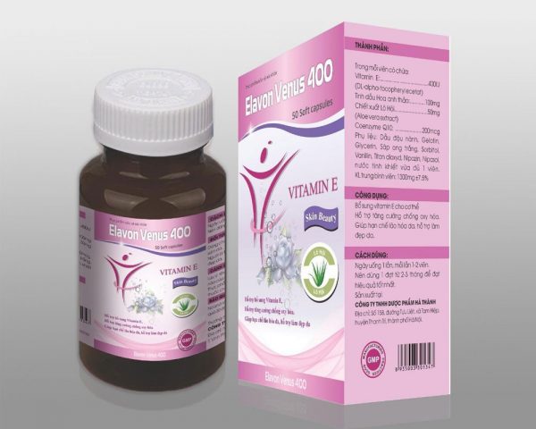 Elavon Venus 400 - Bổ sung Vitamin E cho cơ thể, tăng cường chống oxy hóa